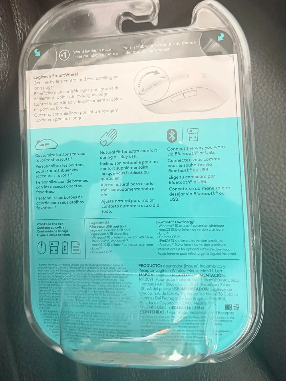 Logitech Signature M650 L Left Wireless Mouse - Black